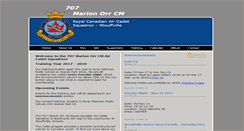 Desktop Screenshot of 707marion-orr-aircadets.com
